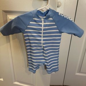 RUGGEDBUTTS One Piece Zipper Rash Guard